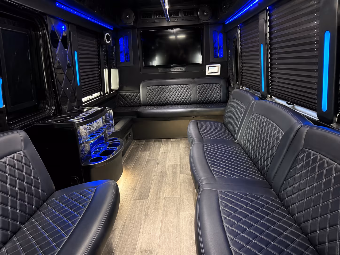 28 Passenger Party Bus Interior