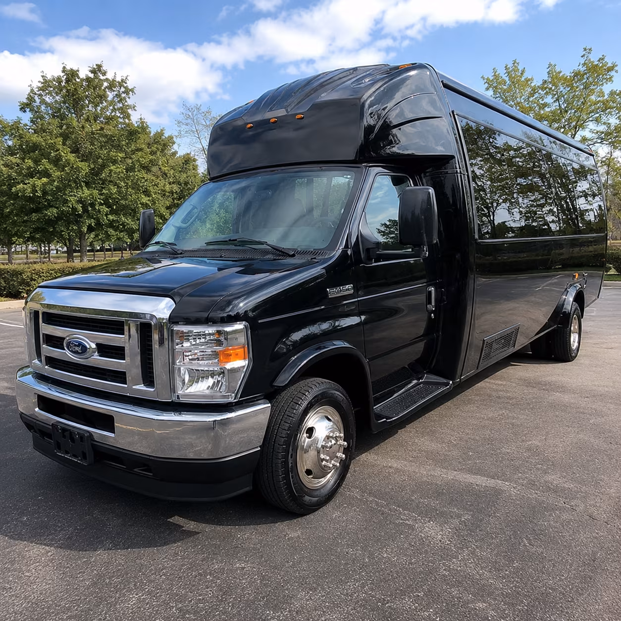 High Point Birthday, Sweet 16, & Quinceañera Transportation party bus exterior