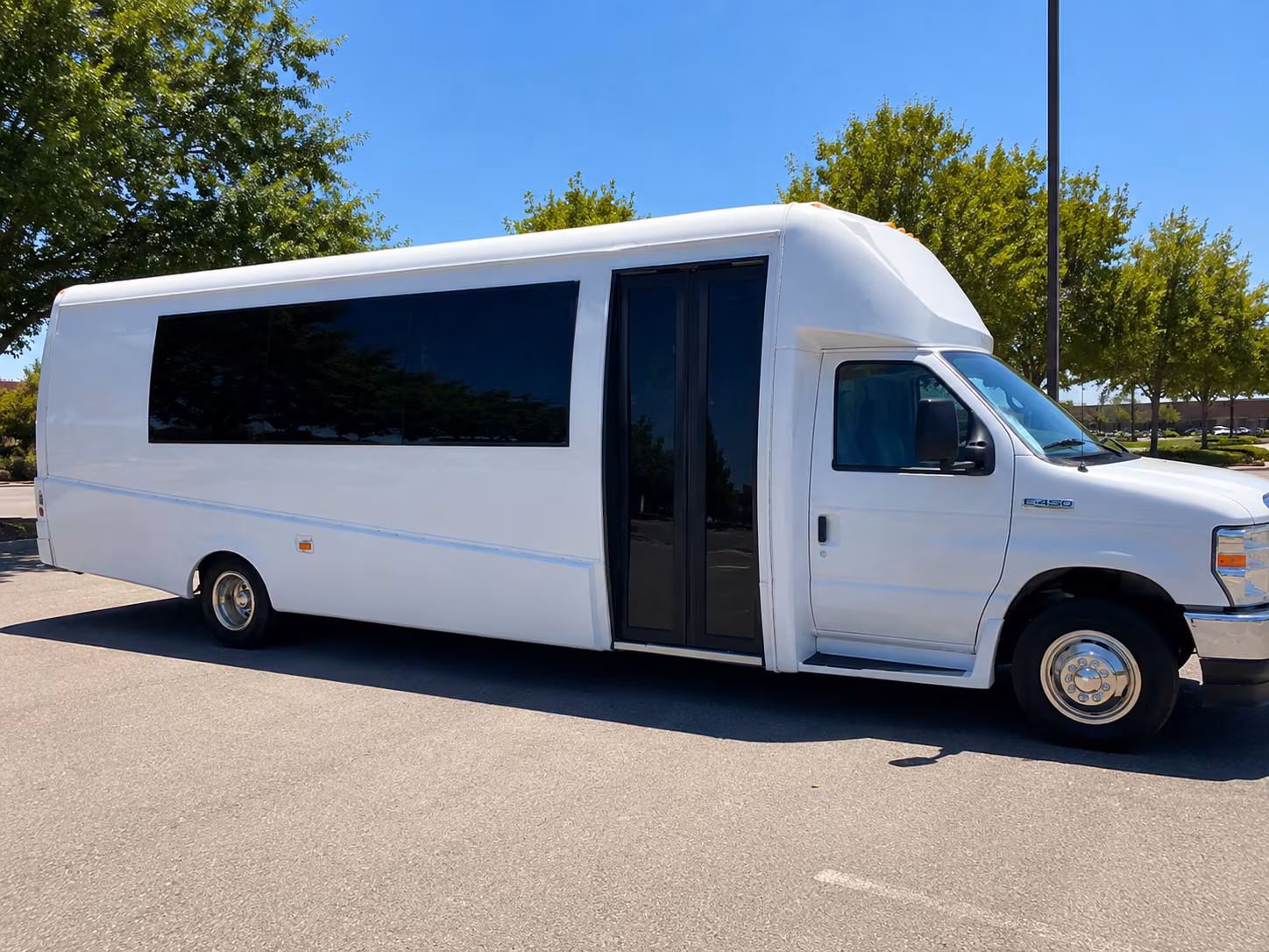 High Point Private Event Transportation party bus exterior