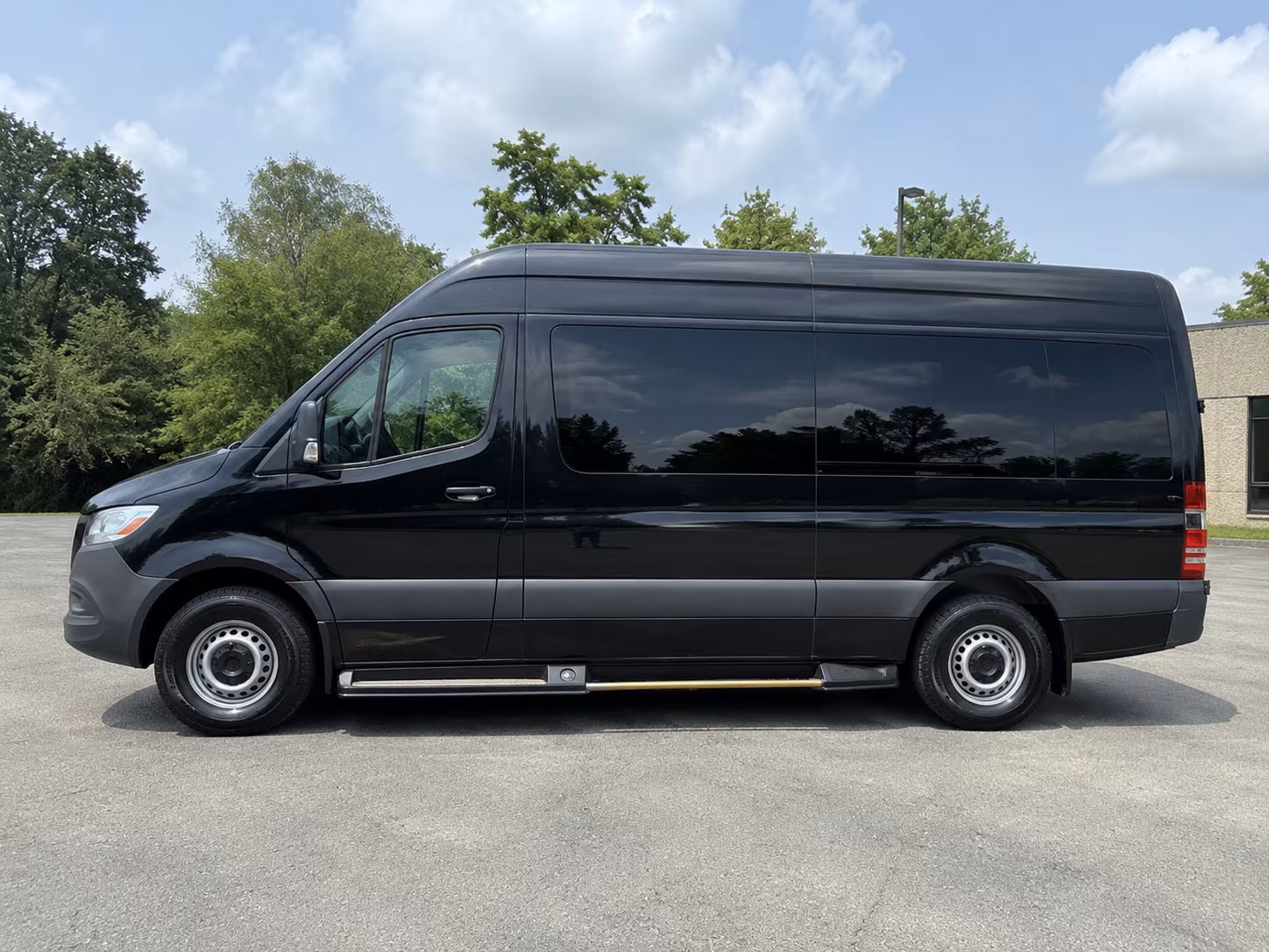 High Point School Event Transportation party bus exterior