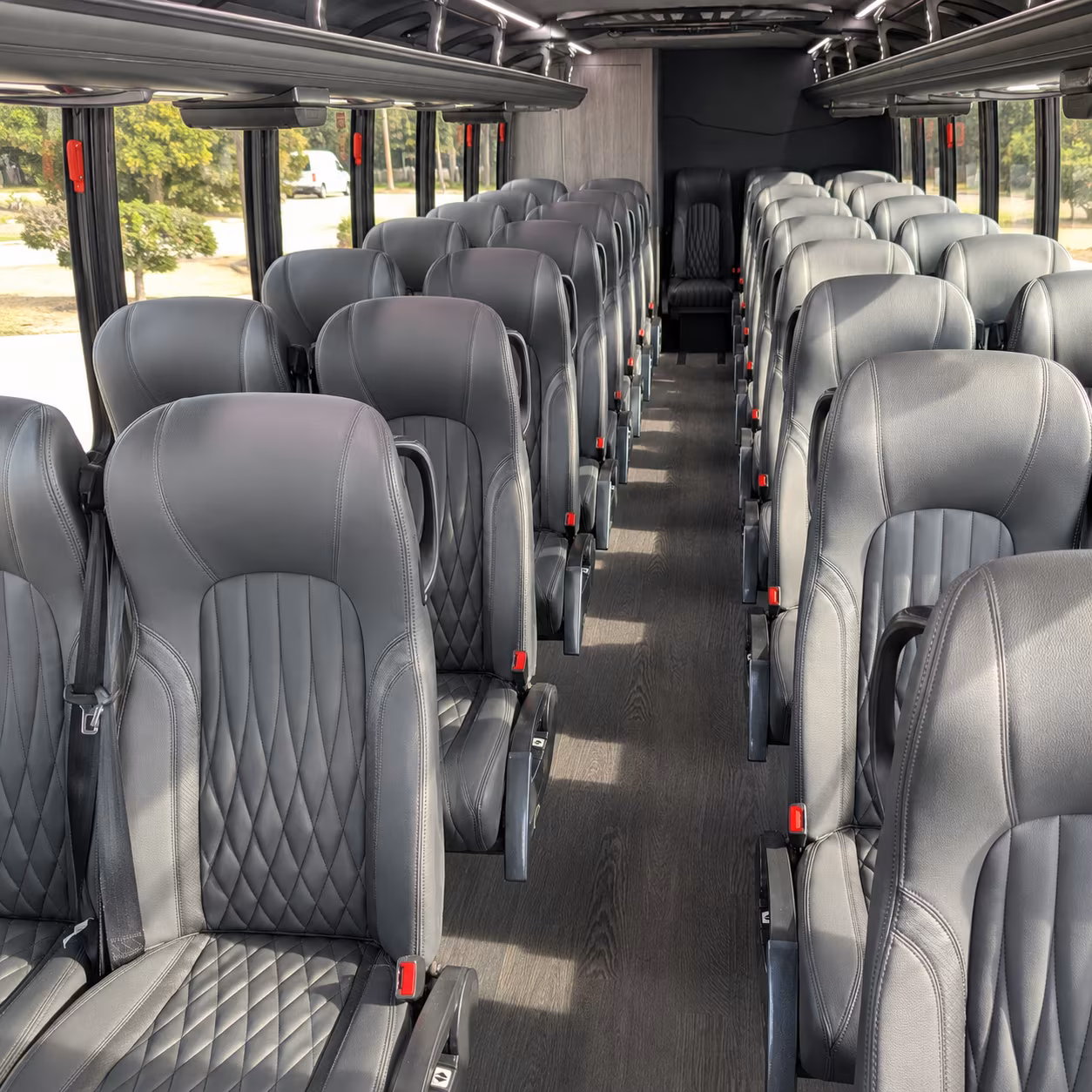 High Point School Event Transportation party bus exterior