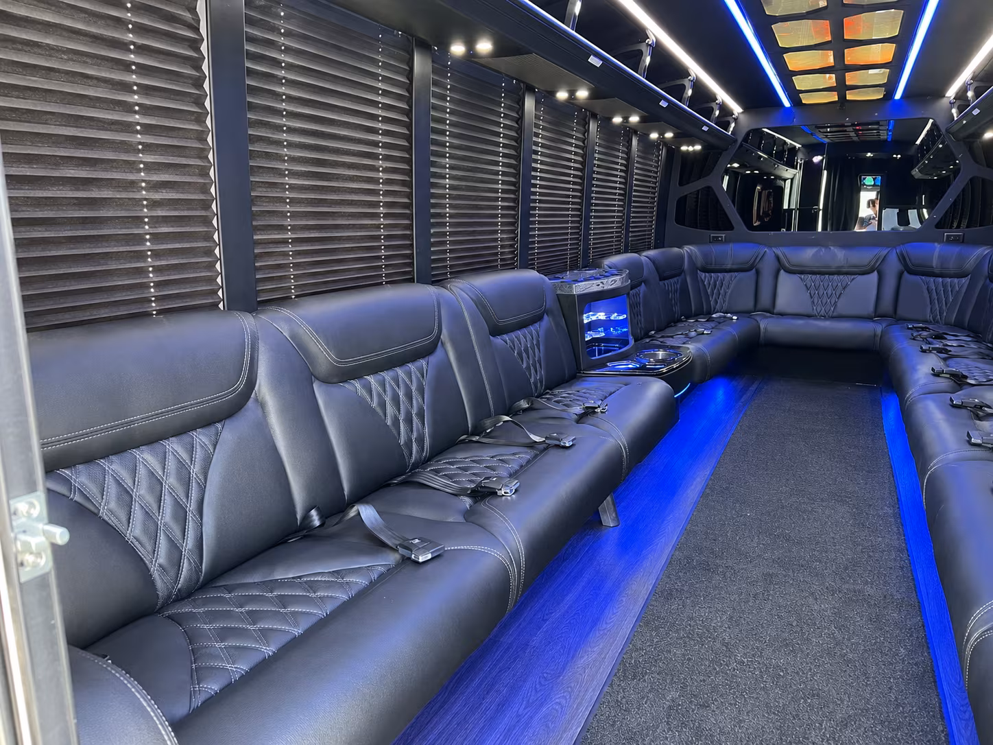High Point Wedding Transportation party bus exterior