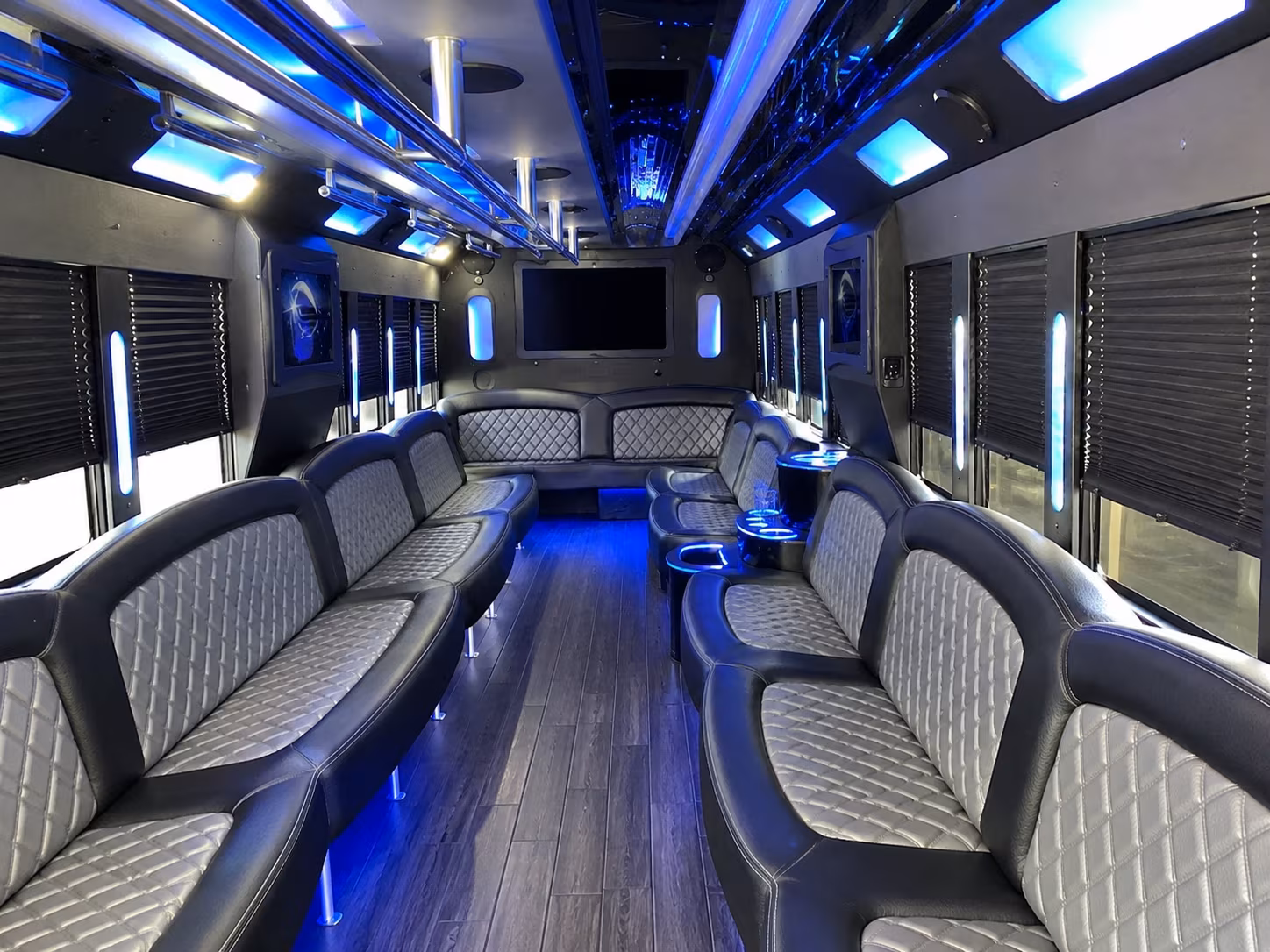 High Point Wedding Transportation party bus exterior