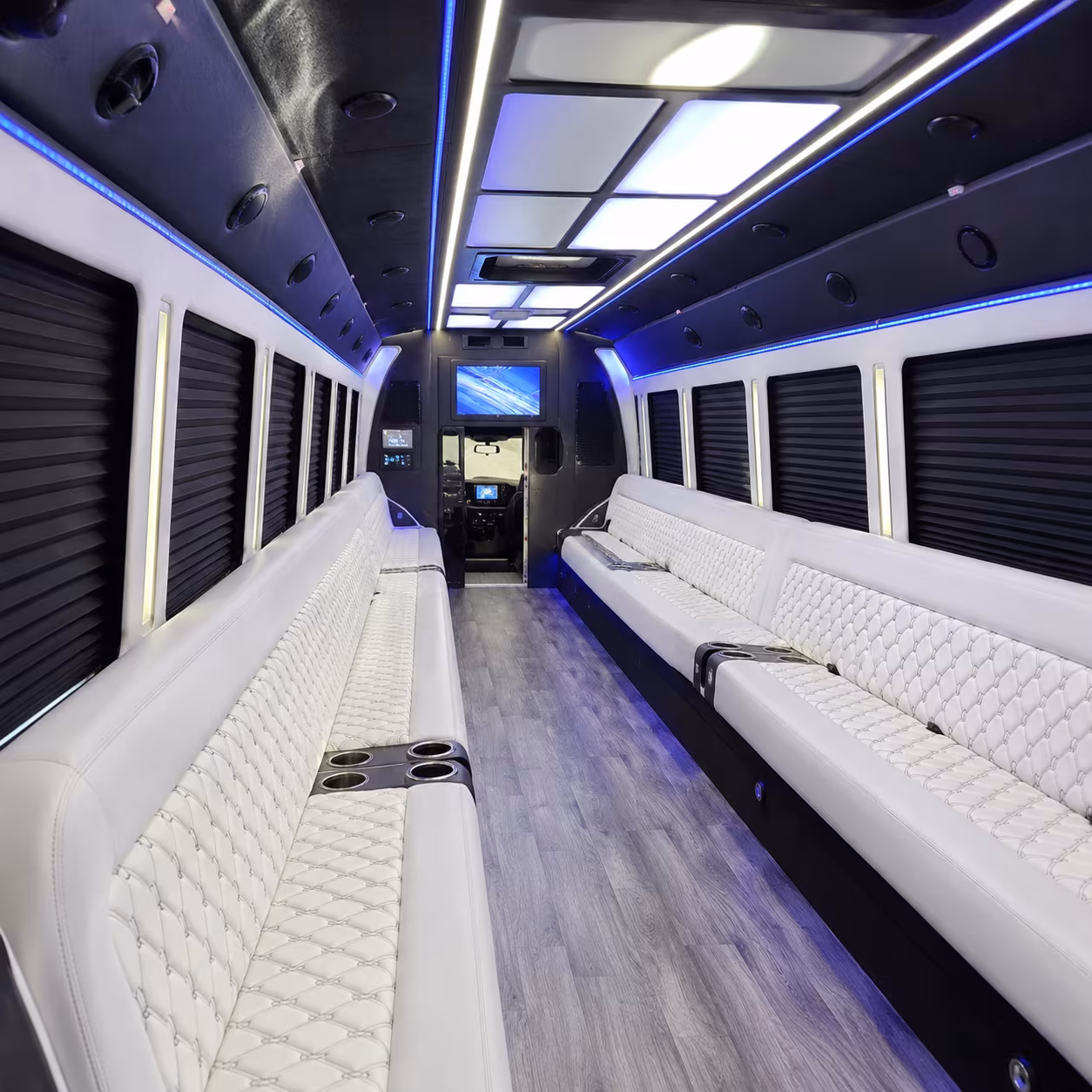 High Point Winery Tour & Pub Crawl Transportation party bus interior