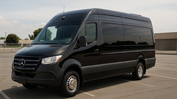 Exterior of Charter Bus Company High Point's 18 Passenger Minibus in High Point