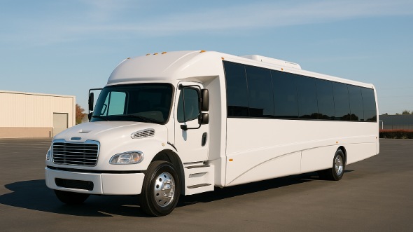 Exterior of Charter Bus Company High Point's 30 Passenger Minibus in High Point