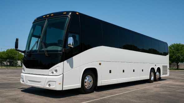 Exterior of Charter Bus Company Winston-Salem's 40 Passenger Party Bus in Winston-Salem