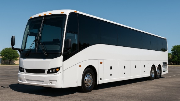 Exterior of Charter Bus Company Huntersville's 50 Passenger Party Bus in Huntersville